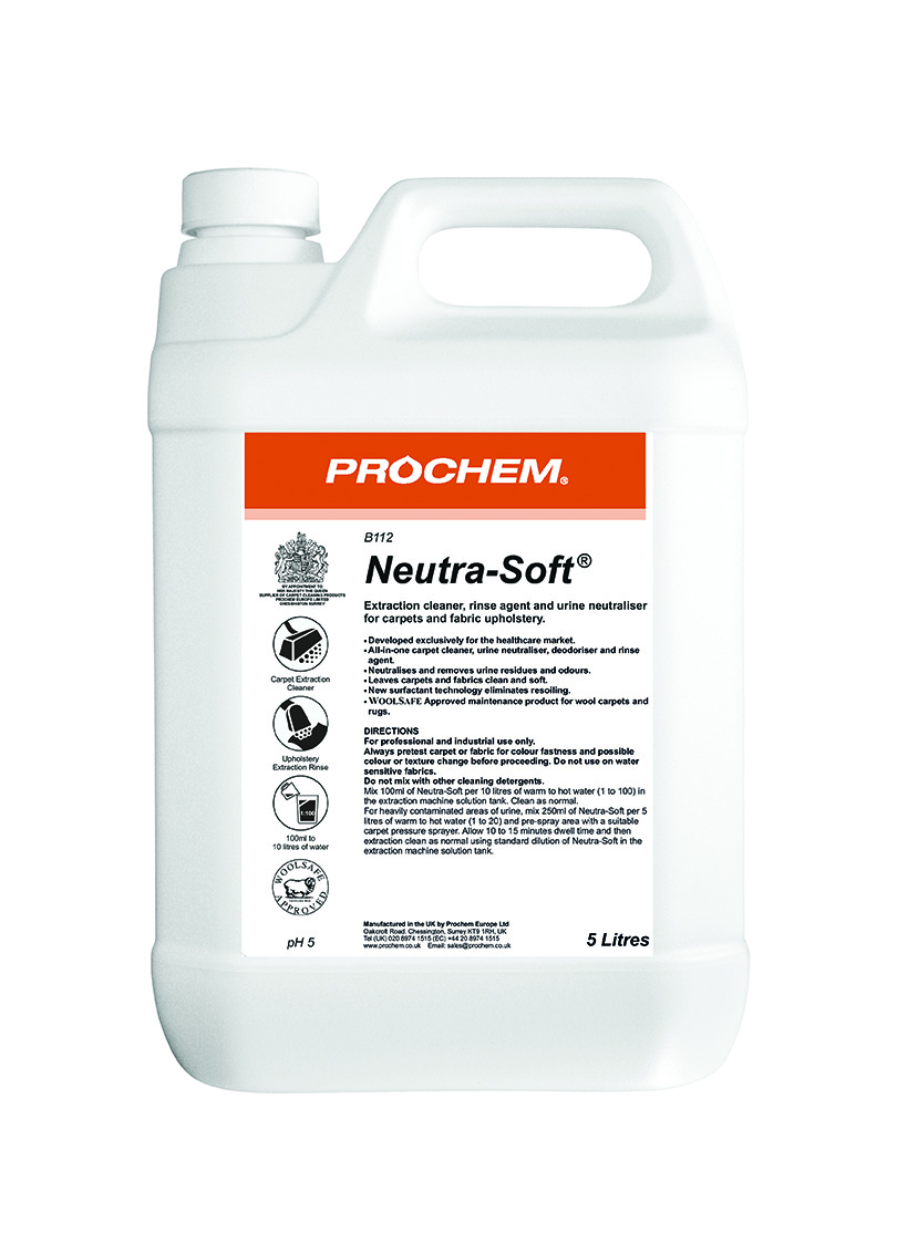 Prochem Neutra-Soft Extraction Cleaner, Rinse Agent & Urine Neutraliser - 5L